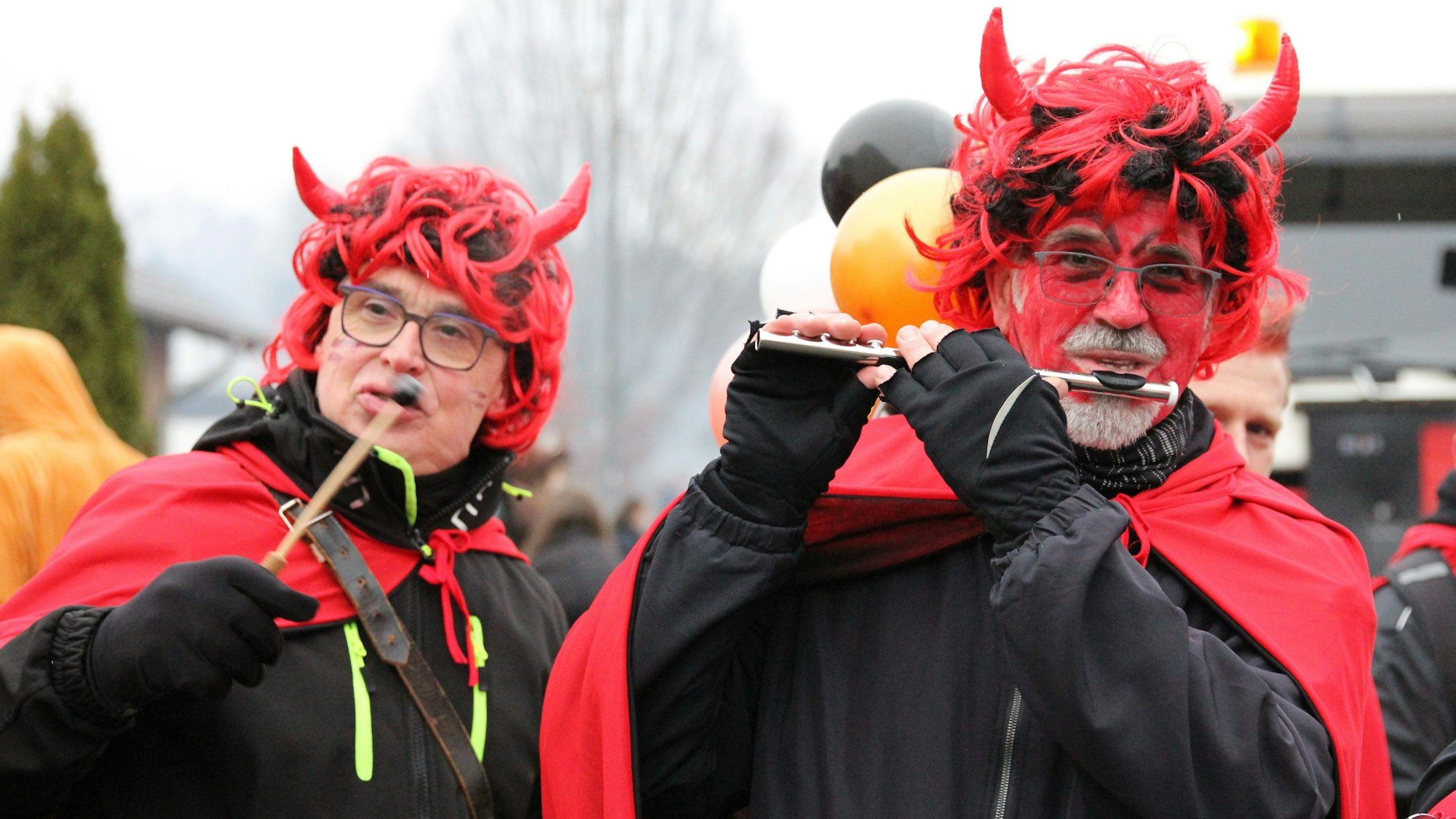 Für teuflisch gute Musik sorgte die Musikkapelle.