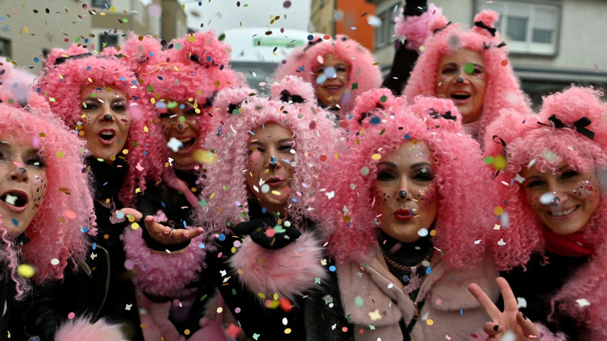 Pinke Pudel – im Zoch der Kreisstadt ging es auch recht tierisch zu. Euskirchen Wau-Wau, Euskirchen Alaaf.