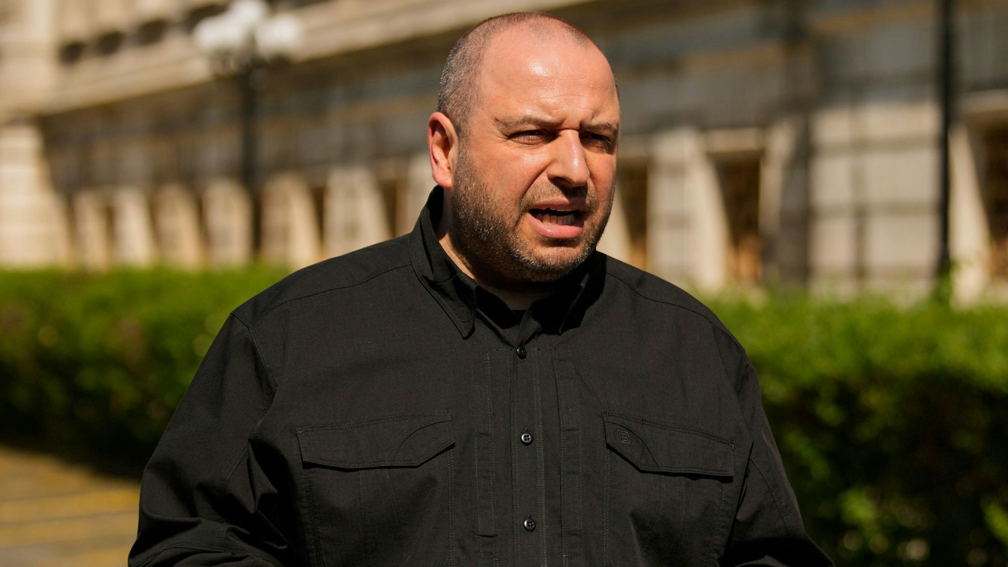 Die ukrainische Delegation wird von Verhandlungsführer Rustem Umjerow geleitet..