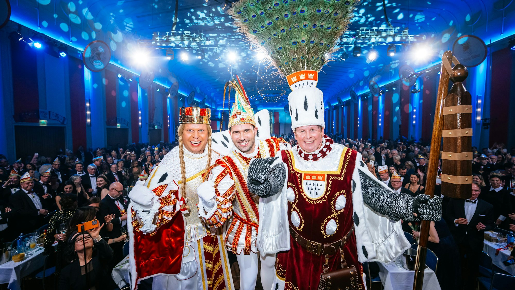 Emotionales Dreigestirn: Prinz Niklas I., Bauer Clemens und Jungfrau Aenne.