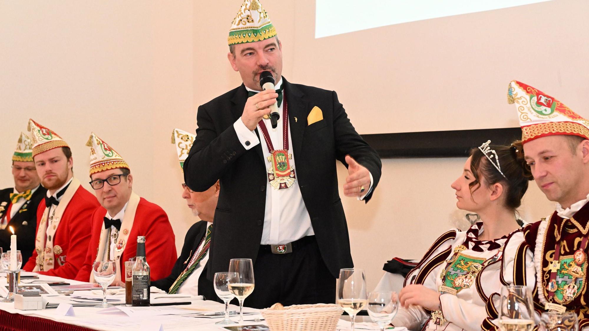 Alexander Pfister, zugleich Präsident der Großen Gladbacher KG.
