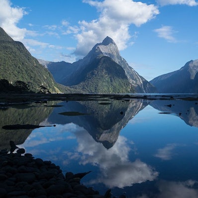 Blick auf den Milford Sound.