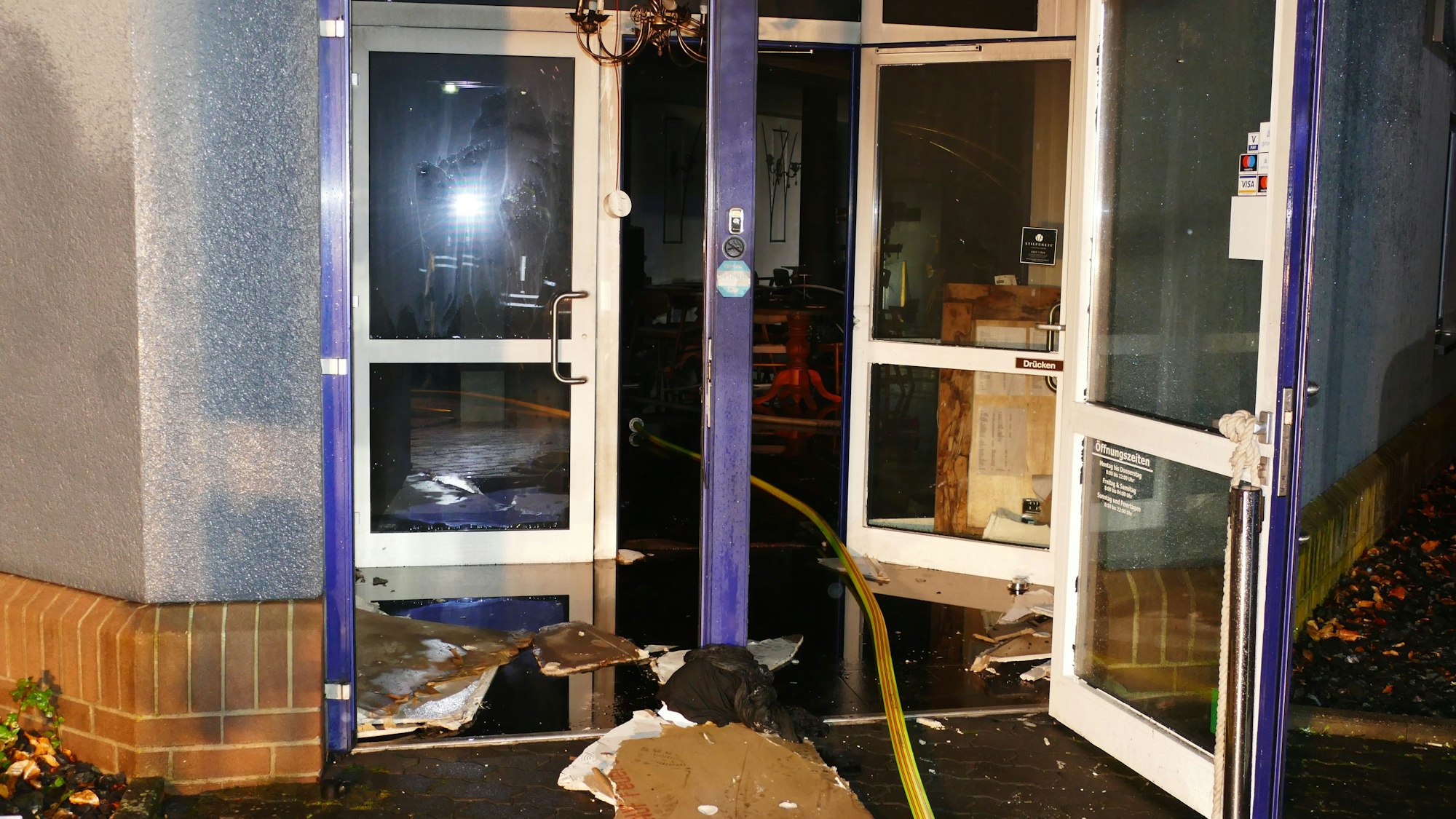 Das Restaurant wurde komplett zerstört.