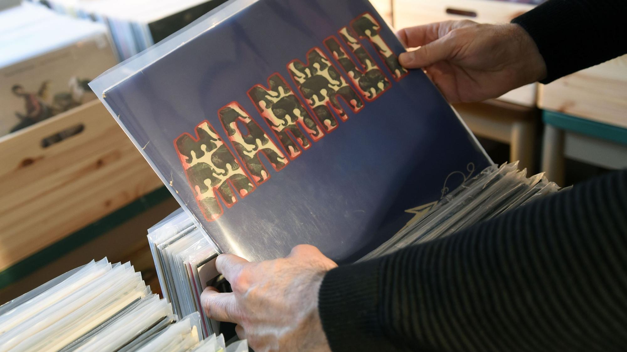 Das Projektalbum „Mammut“ von 1971 ist derzeit das seltenste und auch teuerste Stück im Sortiment von „Klangraum 331/3“ in Waldbröl.