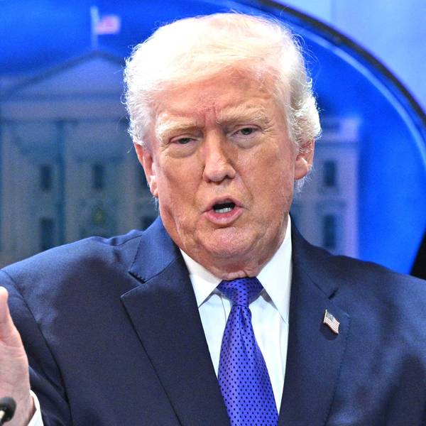 US-Präsident Donald Trump spricht bei einer Pressekonferenz. (Archivbild)