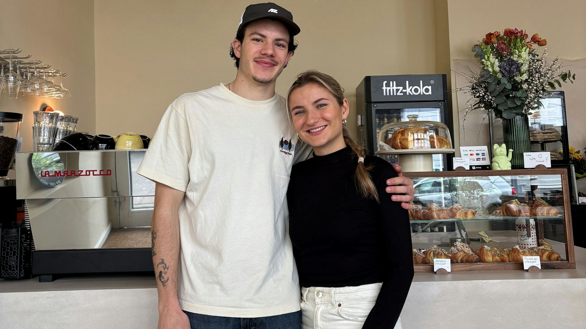 Neugastronomen und passionierte Radsportler: Hannah Gerl und Benedikt Palm .