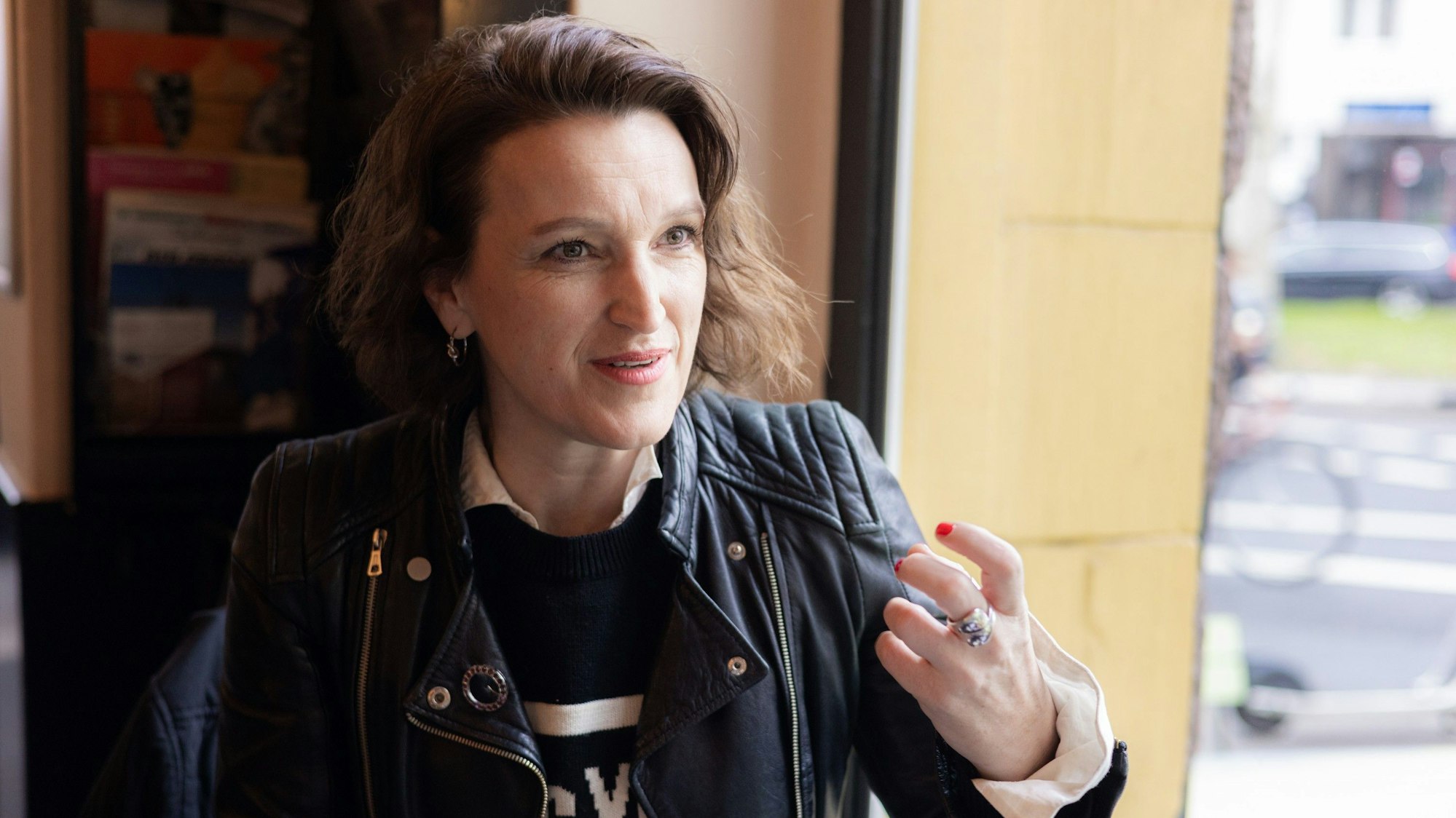 Birgit Unterweger beim Gespräch mit der Rundschau.