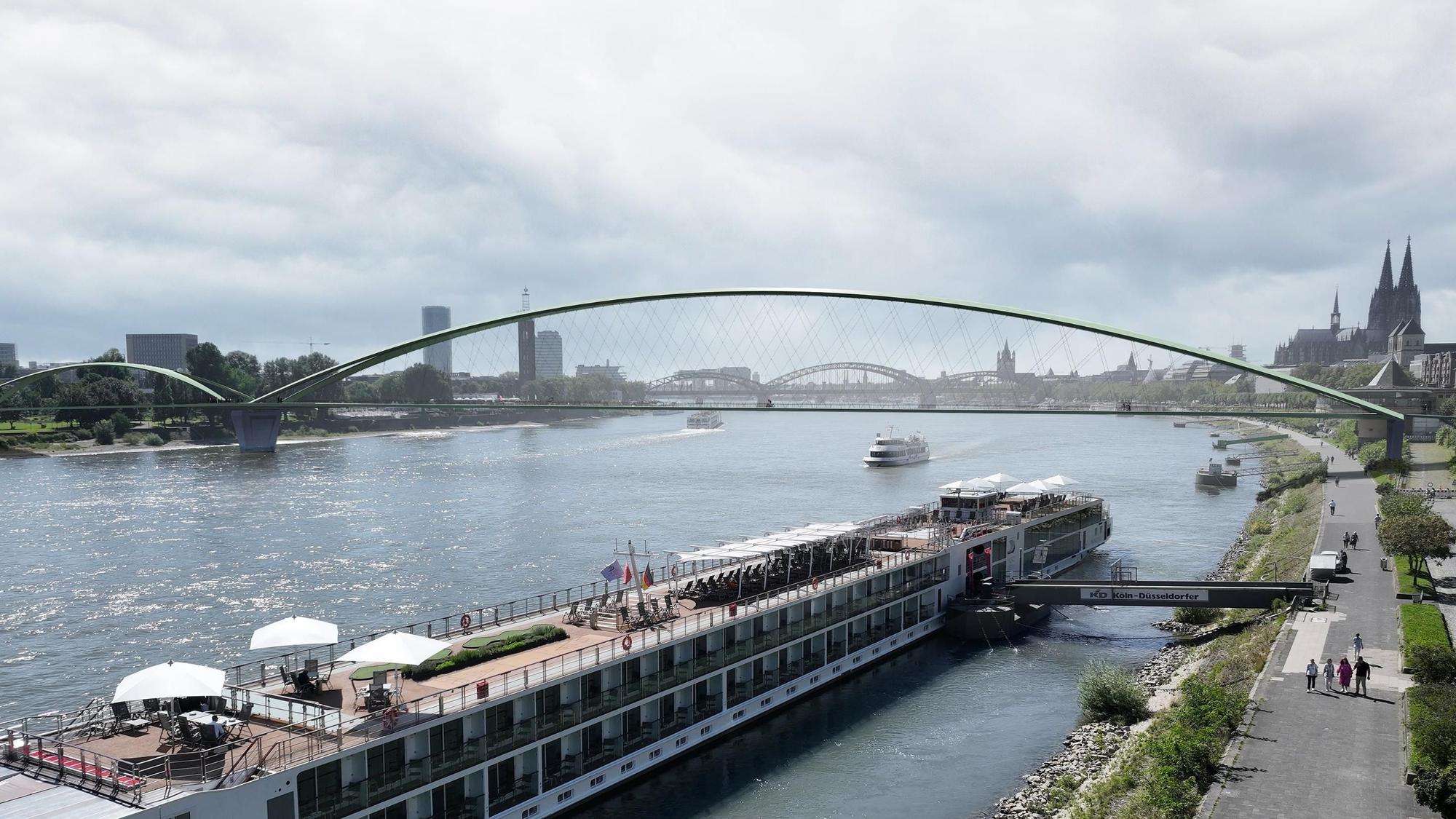 Visualisierung der Fußgängerbrücke an der Bastei
