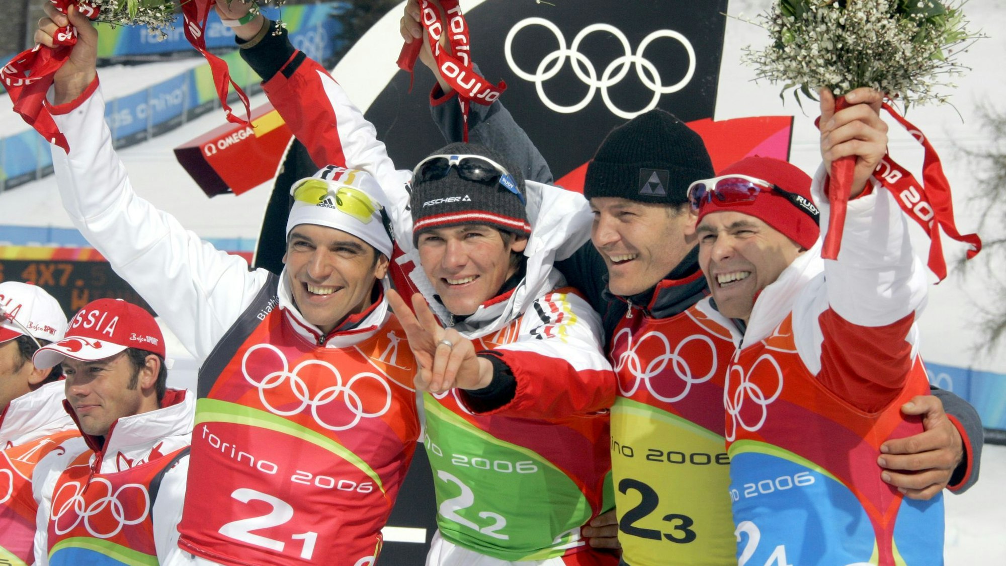 Michael Rösch (2. v.l) war schon mit 22 Jahren auf dem Höhepunkt seiner Karriere.