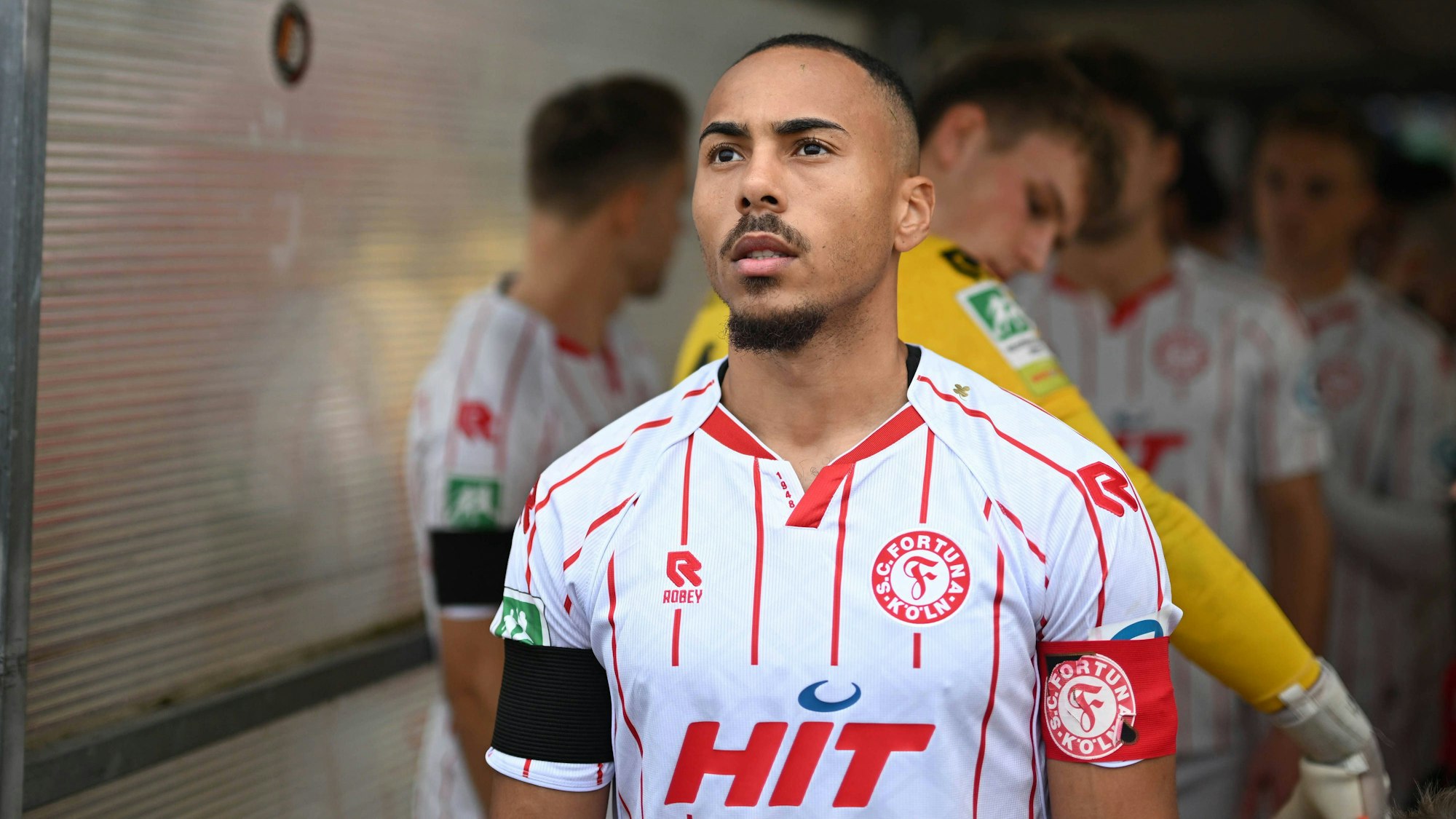 09.11.2025, xophax, Fussball - Regionalliga SC Fortuna Köln gegen SC Paderborn 07 U23 Robin Afamefuna Fortuna Köln DFL/DFB REGULATIONS PROHIBIT ANY USE OF PHOTOGRAPHS as IMAGE SEQUENCES and/or QUASI-VIDEO Koeln *** 09 11 2025, xophax, Soccer Regionalliga SC Fortuna Köln vs SC Paderborn 07 U23 Robin Afamefuna Fortuna Köln DFL DFB REGULATIONS PROHIBIT ANY USE OF PHOTOGRAPHS as IMAGE SEQUENCES and or QUASI VIDEO Koeln