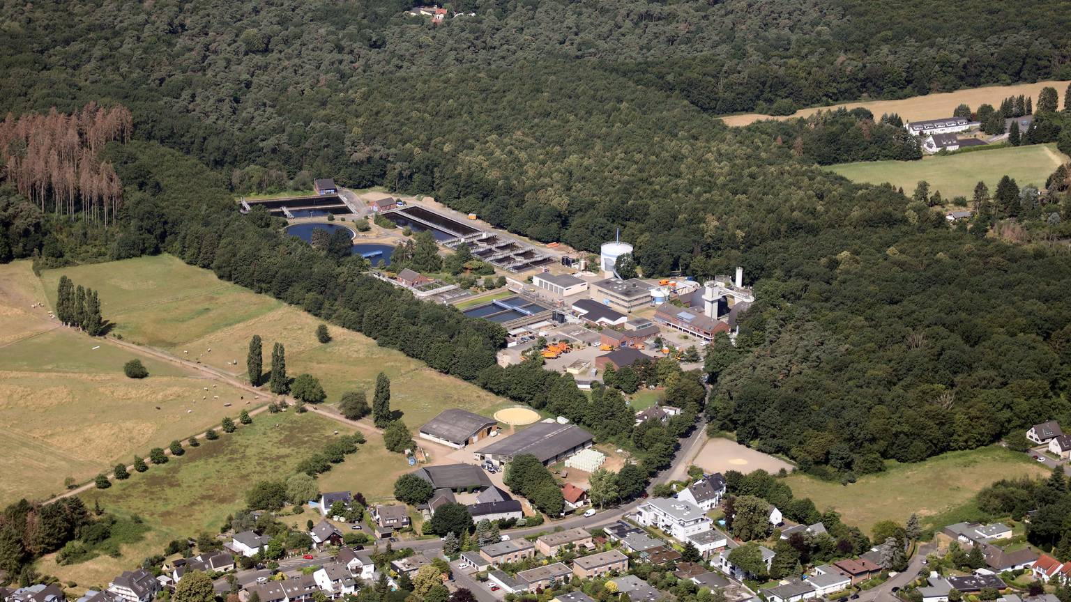 Die Kläranlage Beningsfeld ist auf dem Foto zu sehen