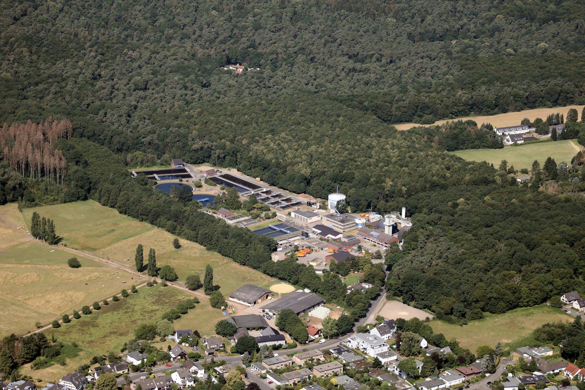 Die Kläranlage Beningsfeld ist auf dem Foto zu sehen