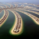 Die künstliche Insel „Palm Jumeirah“ mit dem Hotel „Atlantis The Palm“.