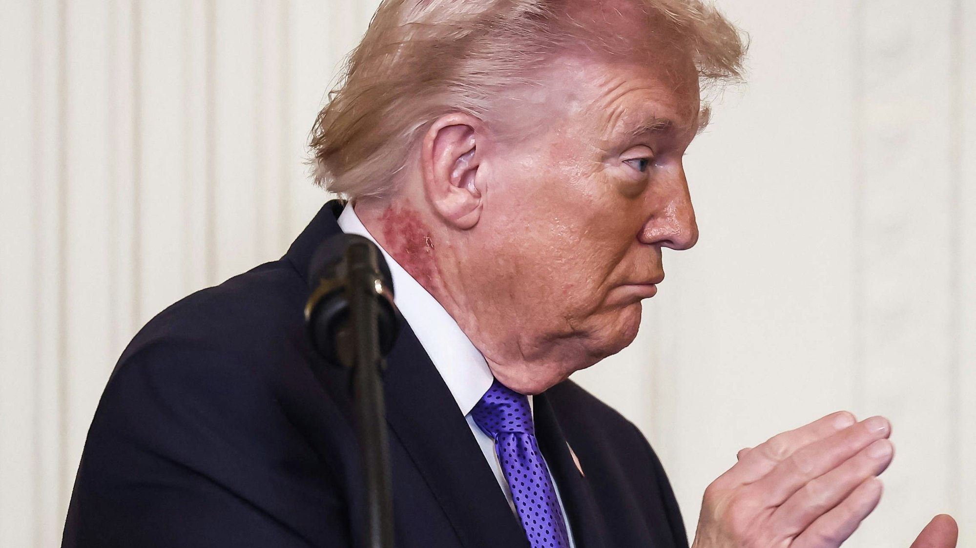 US-Präsident Donald Trump am Montag (2. März) bei einer Zeremonie im Weißen Haus.