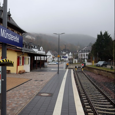 Der Bahnhof in Bad Münstereifel.