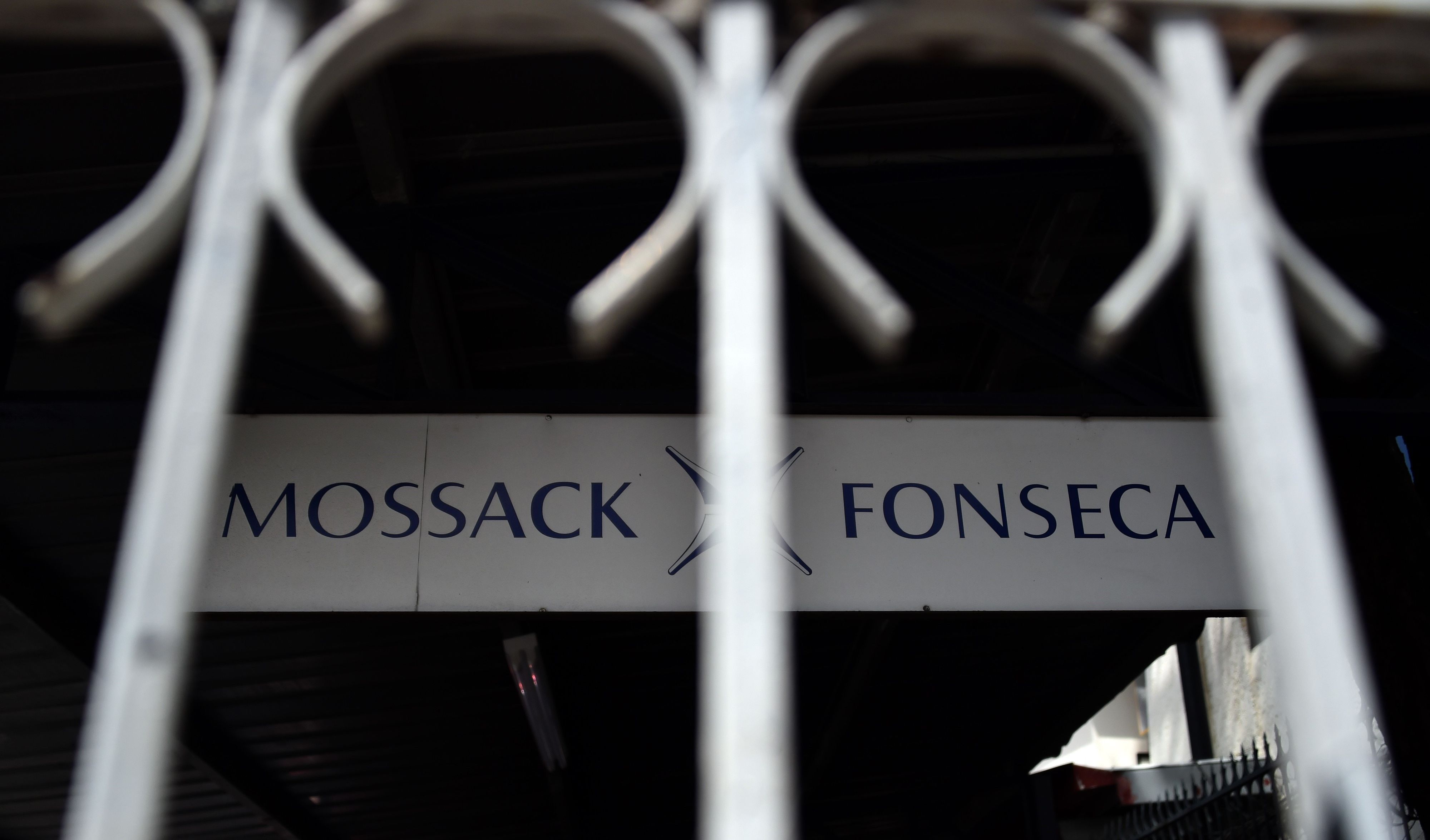 Ein früheres Firmenschild von „Mossack Fonseca“ in Panama