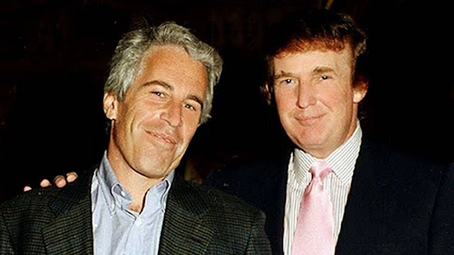 Jeffrey Epstein zusammen mit Donald Trump auf einer Archivaufnahme.