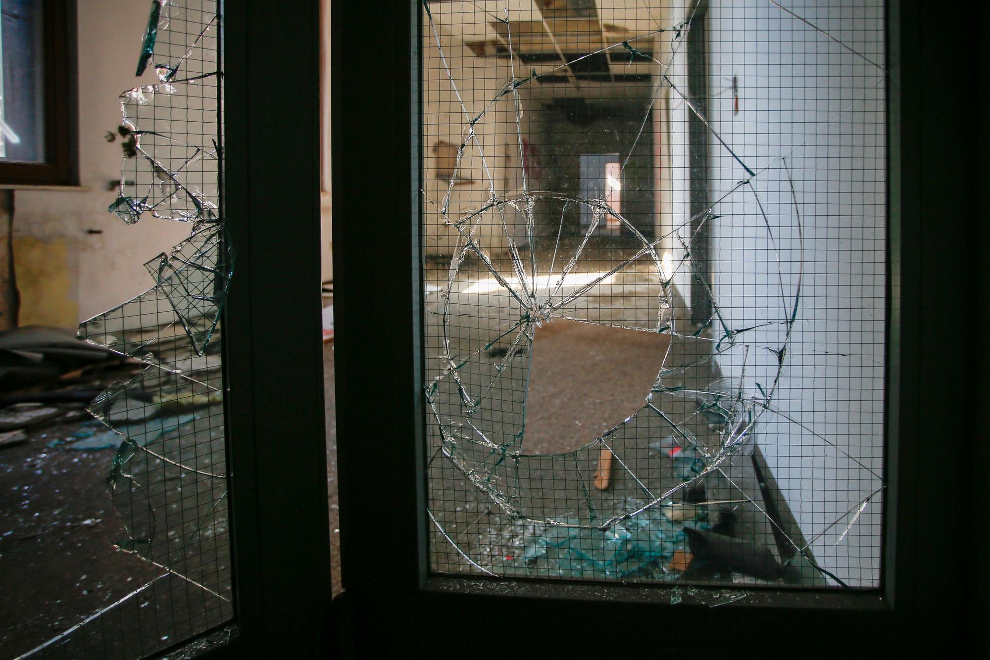Vandalismus im Deutzer Zentralwerk der Schönen Künste.