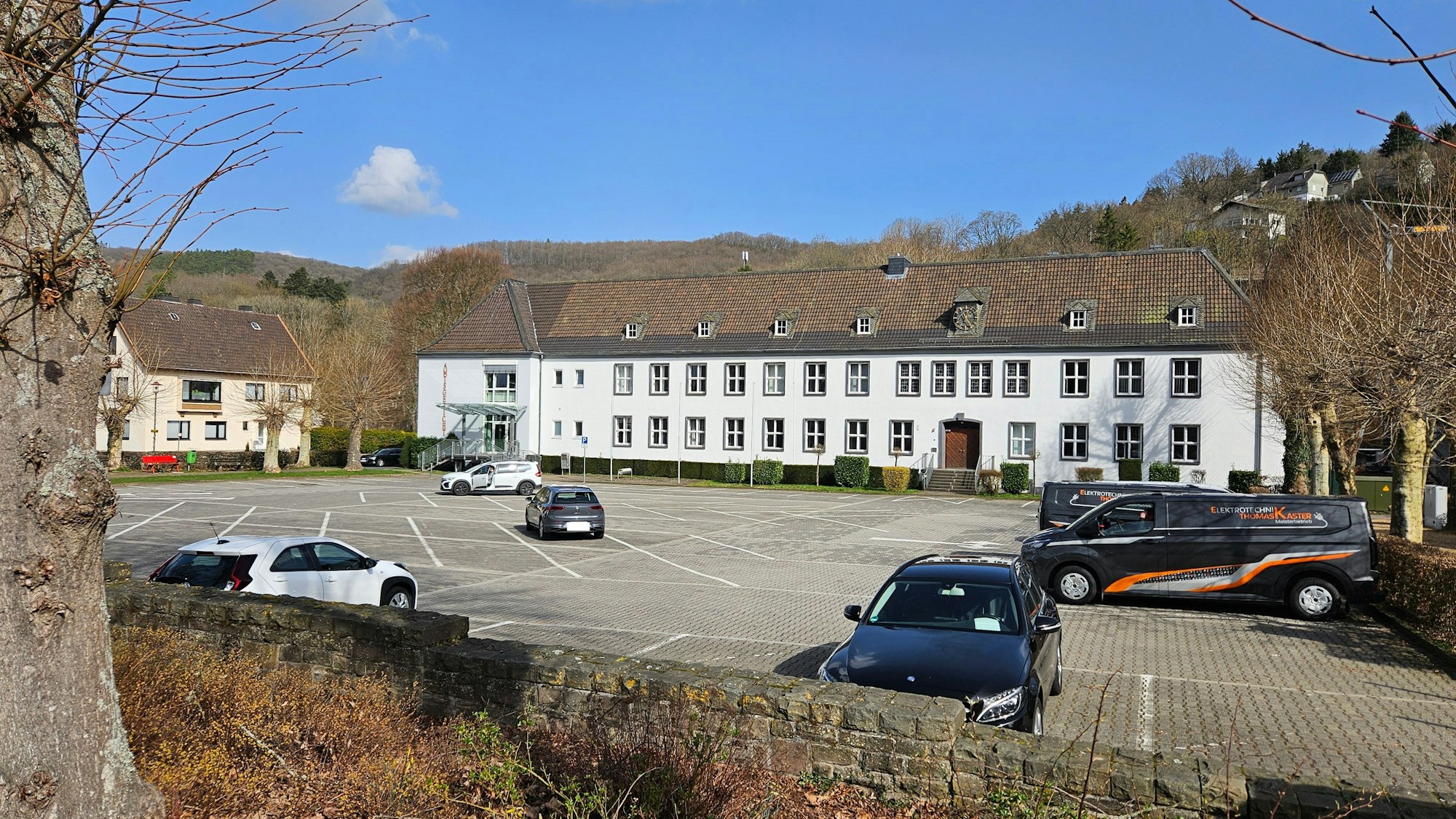 Blick auf den Marienplatz mit dem Amtsgericht.