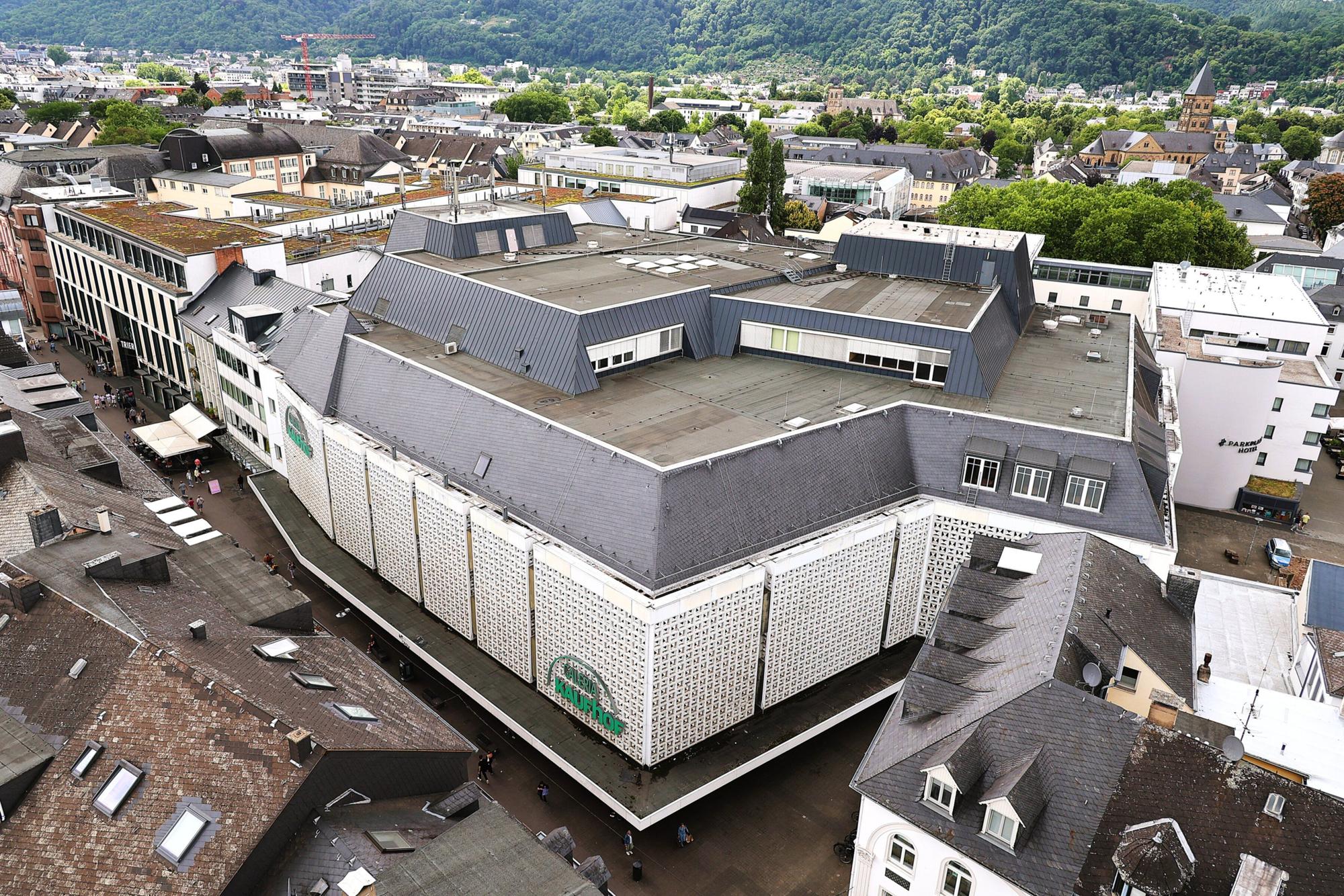 Das ehemalige Horten-/Kaufhofgebäude an der Fleischstraße in Trier.