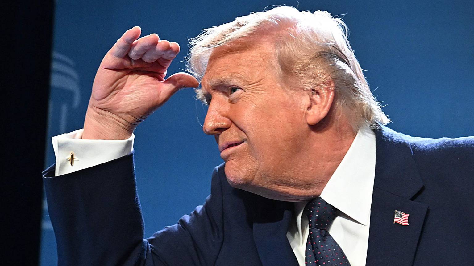 US-Präsident Donald Trump bei einer Pressekonferenz am Montag (9. März).