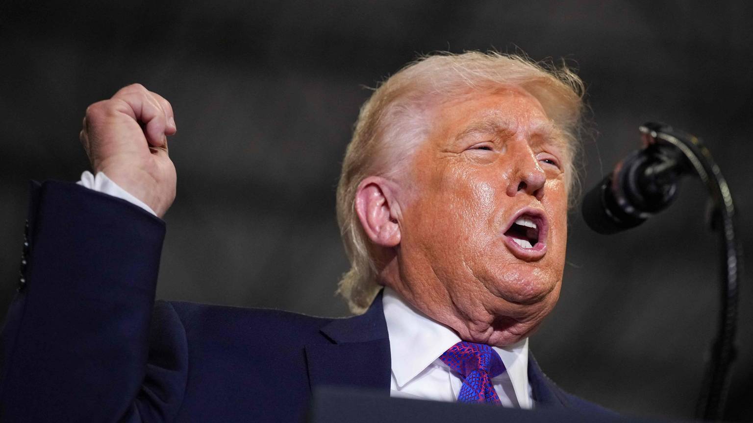 US-Präsident Donald Trump bei seinem Auftritt in Kentucky. (Archivbild)