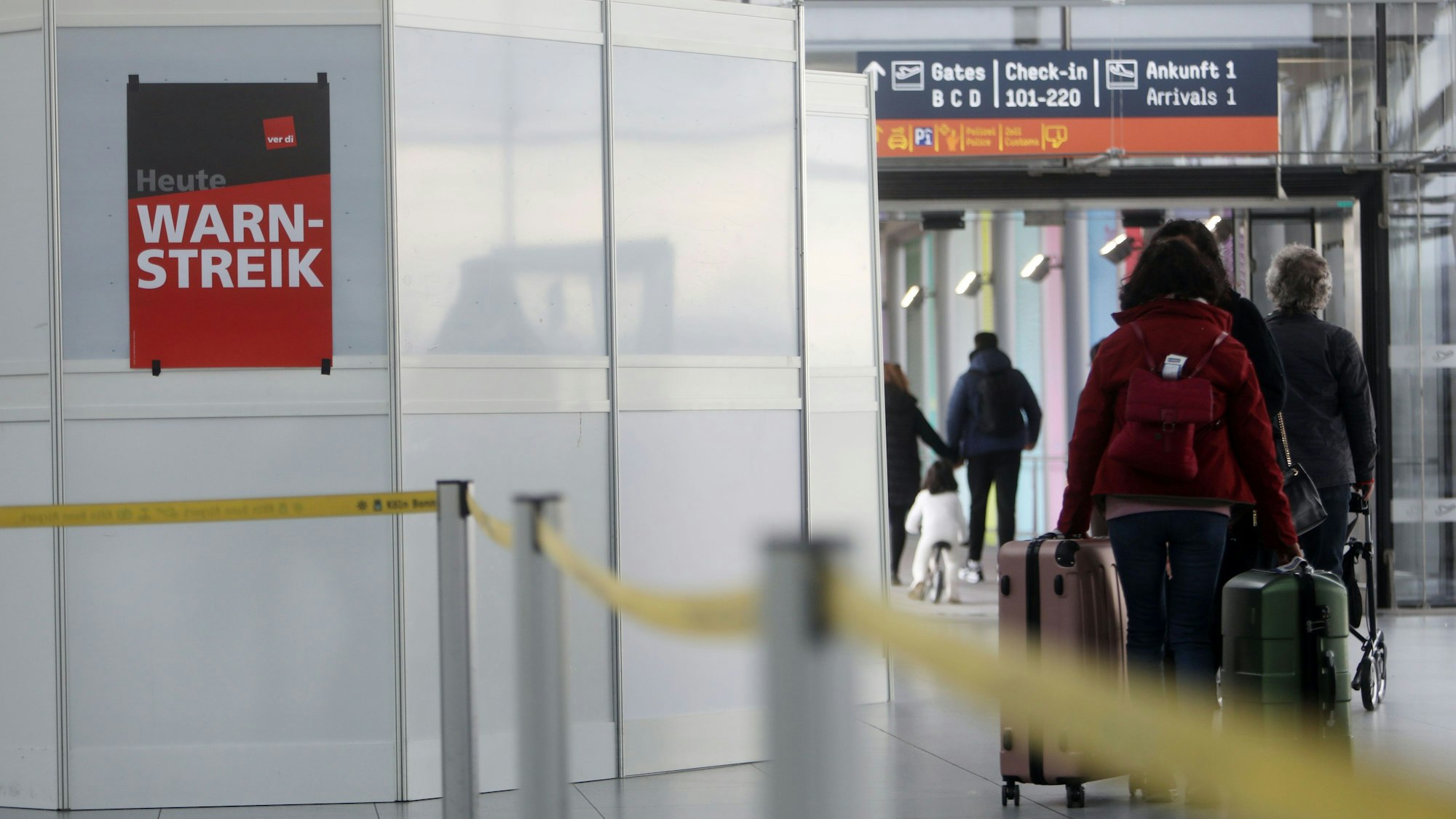 Warnstreik am Flughafen Köln/Bonn (Archivfoto).
