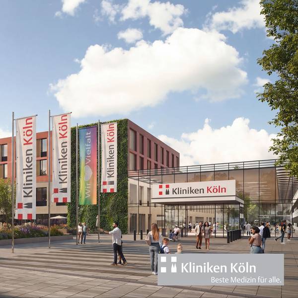 So soll der gemeinsame Standort der Kliniken der Stadt Köln in Merheim mal aussehen.