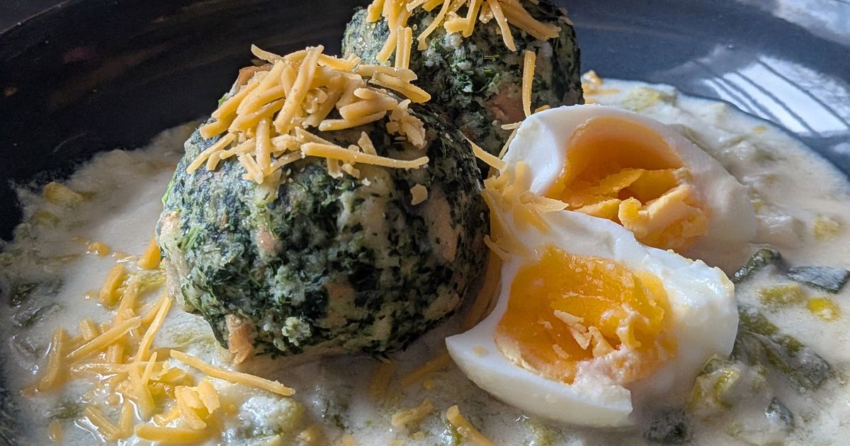 It doesn’t get much creamier than this: Alpine bliss on a plate: Spinach ...