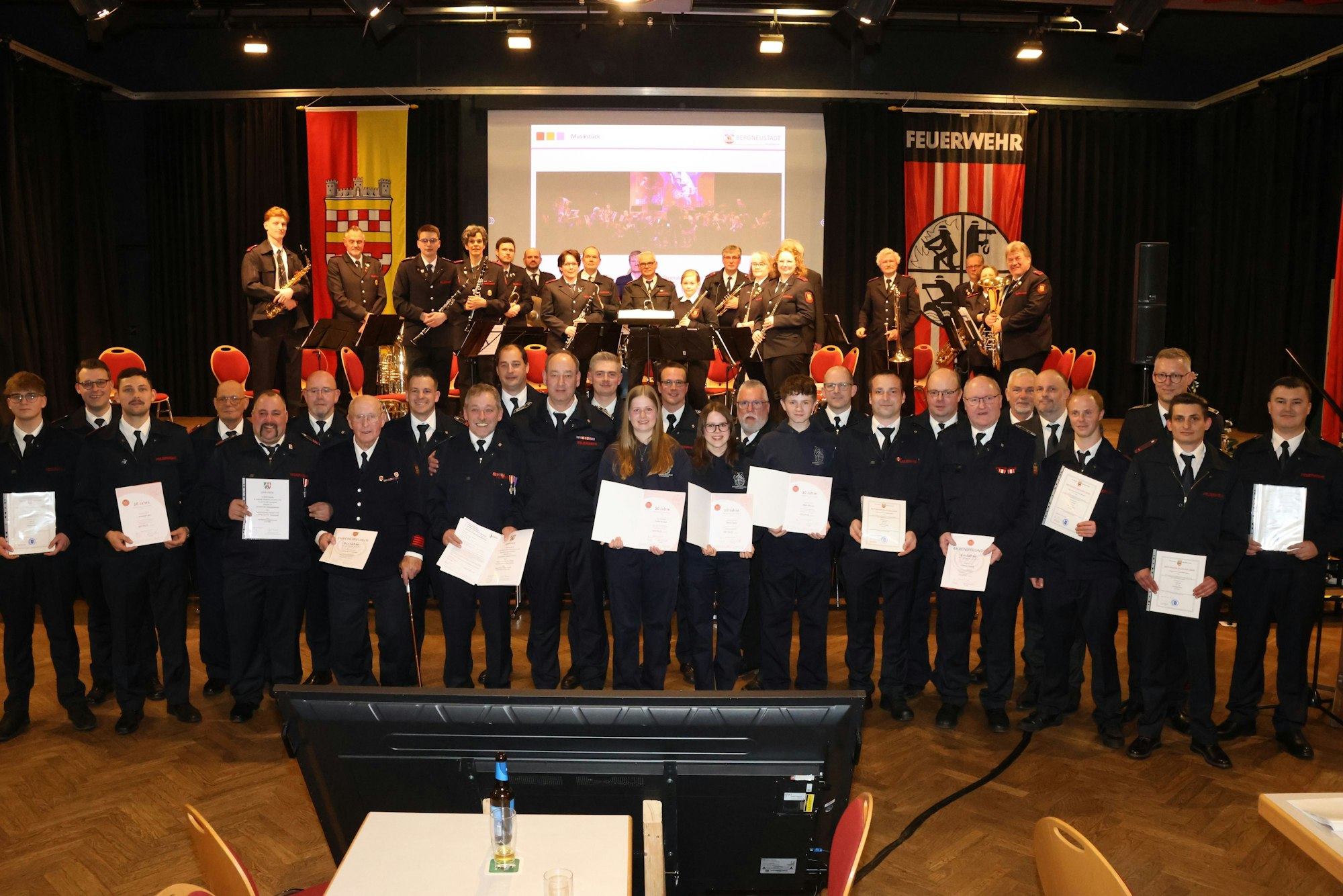 Jahresdienstbesprechung Fw Bergneustadt, Die Geehrten