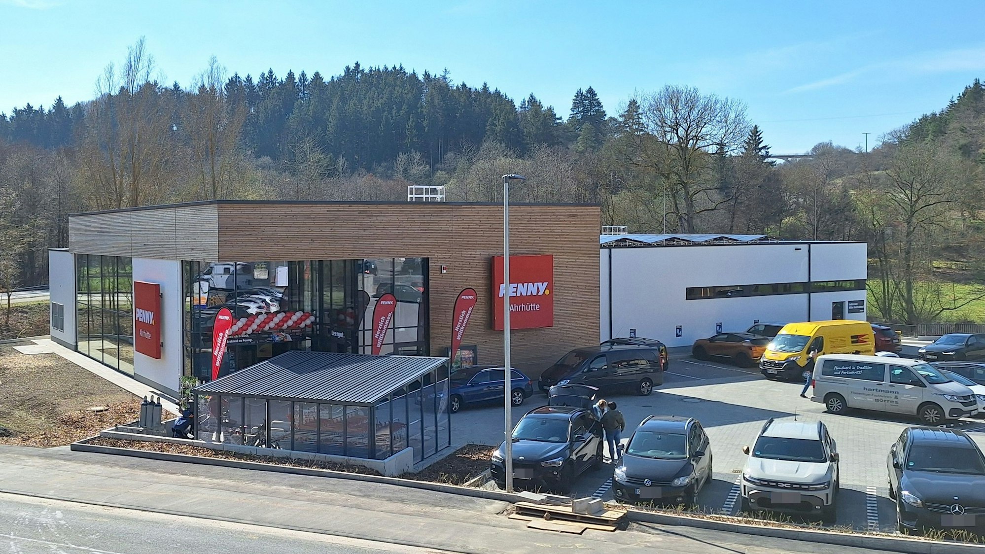 Das Gebäude des neuen Penny-Marktes in Ahrhütte.
