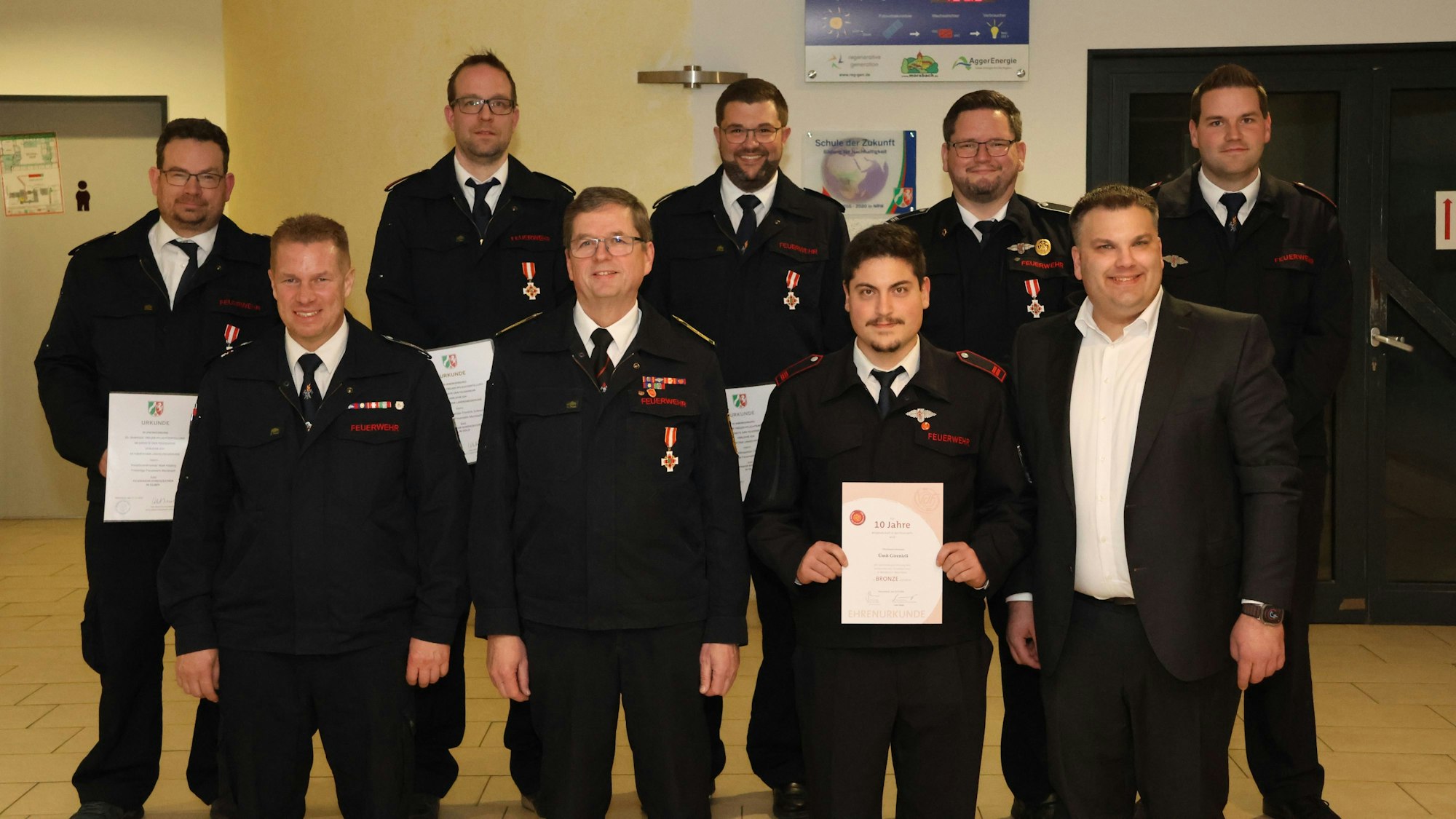 Die Geehrten der Jahresdienstbesprechung.