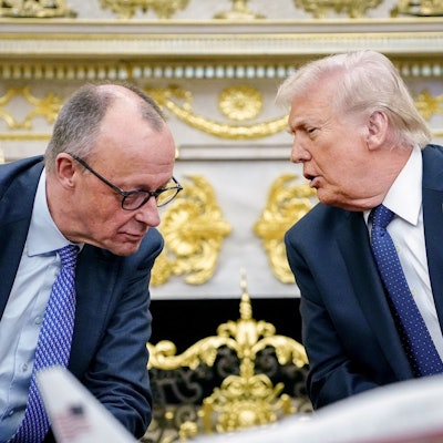 US-Präsident Donald Trump empfängt Bundeskanzler Friedrich Merz (CDU) am 3. Merz im Weißen Haus.