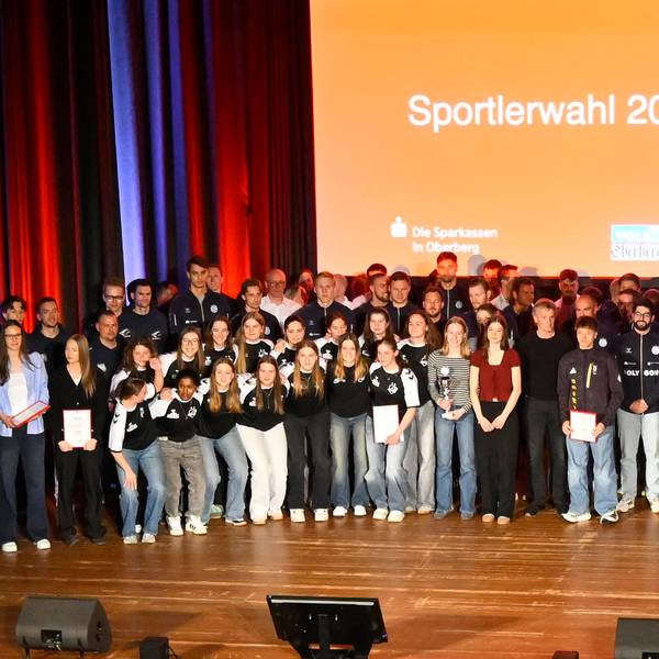 Gruppenfoto von Sportlern
