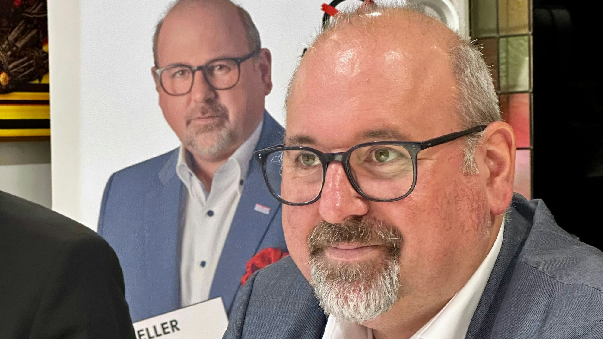 Roberto Campione bei der Vorstellung des Wahlprogramms der „Kölner Stadt-Gesellschaft“.