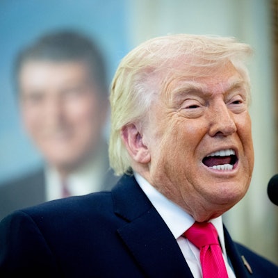 US-Präsident Donald Trump hat mit geringen Zustimmungswerten zu kämpfen. (Archivbild)