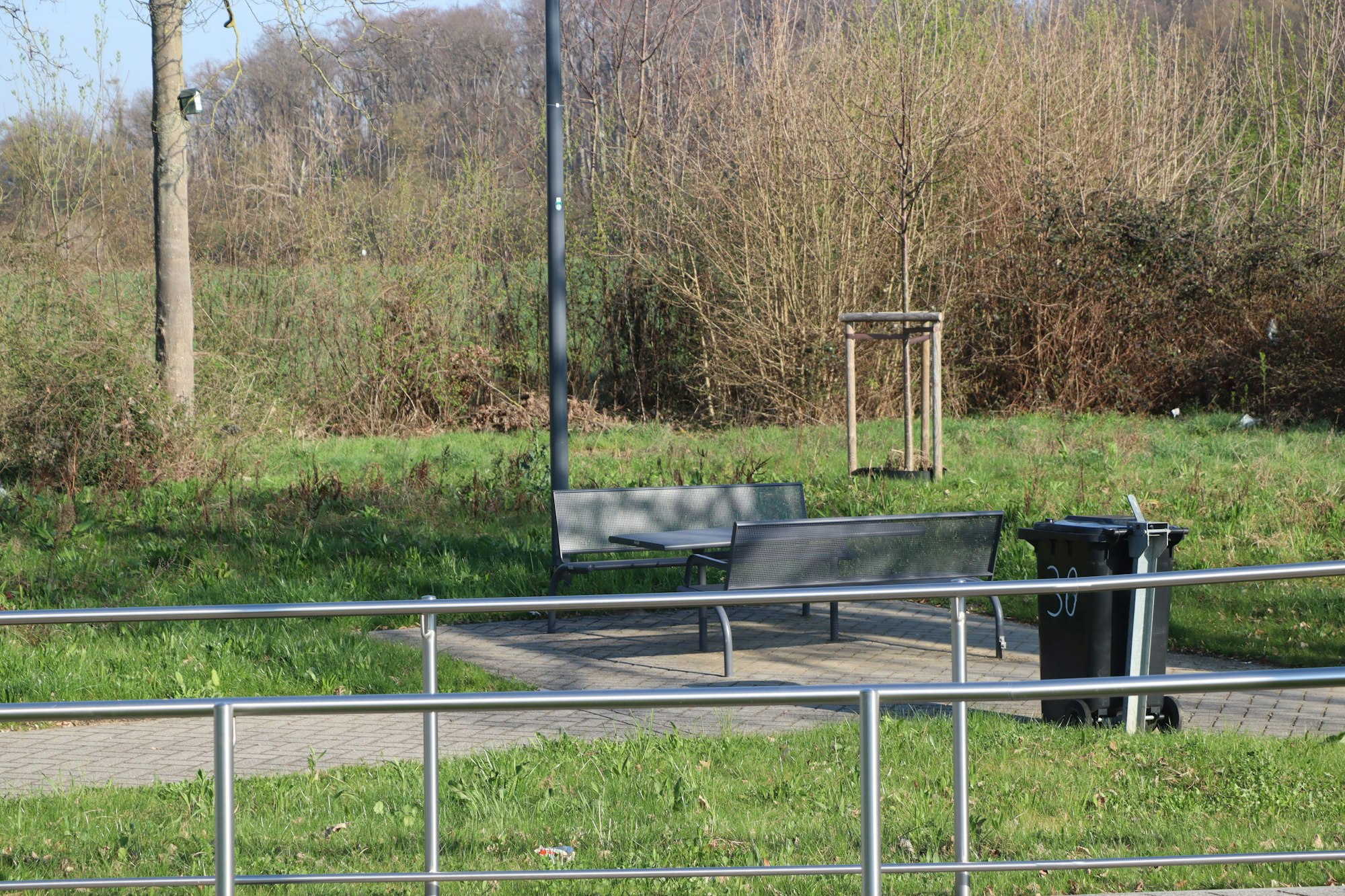 Der Rastplatz ist aufwändig umgestaltet worden.