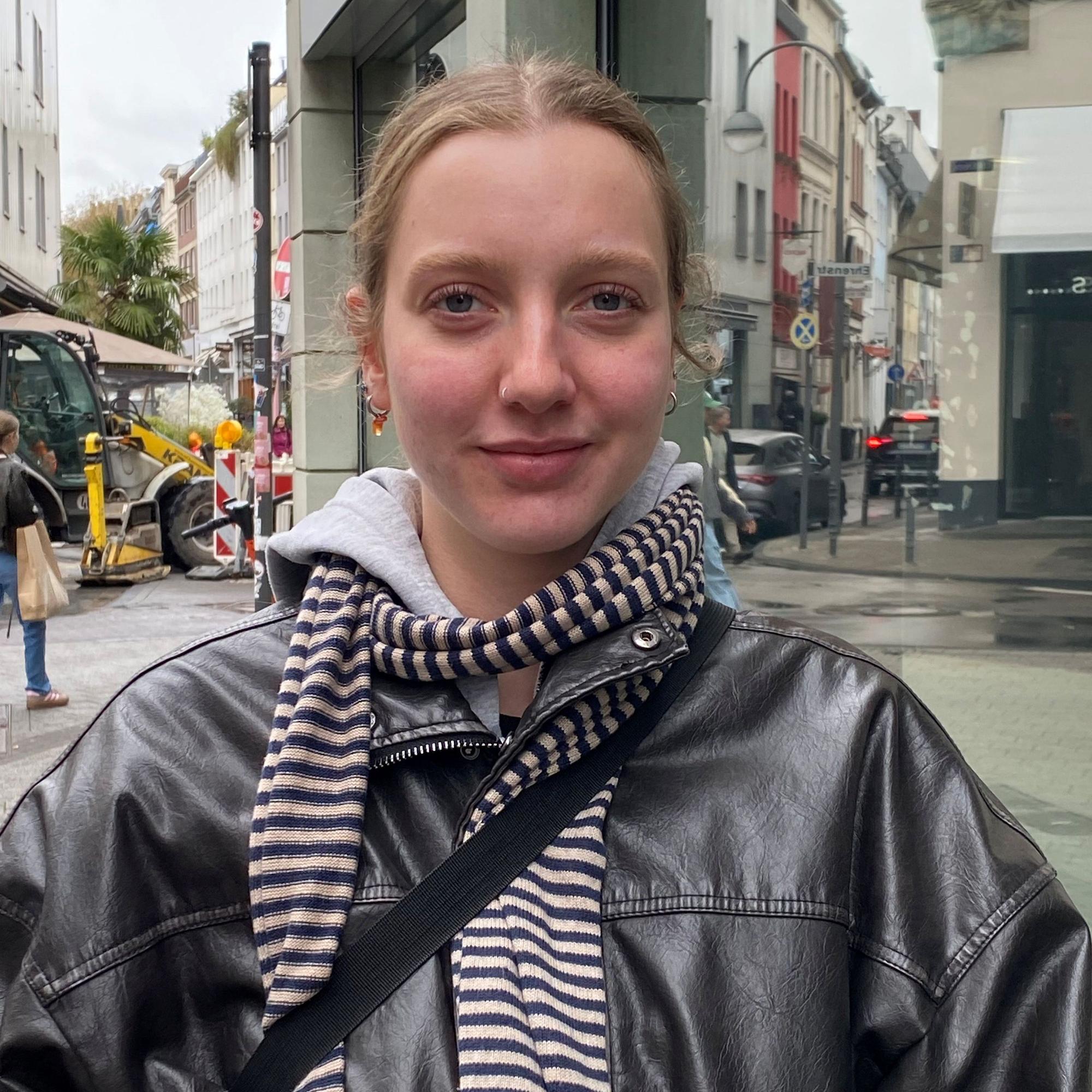 Lisa Kabelitz, 22 wehrt sich meistens gegen Catcalling, indem sie etwas zurückruft.