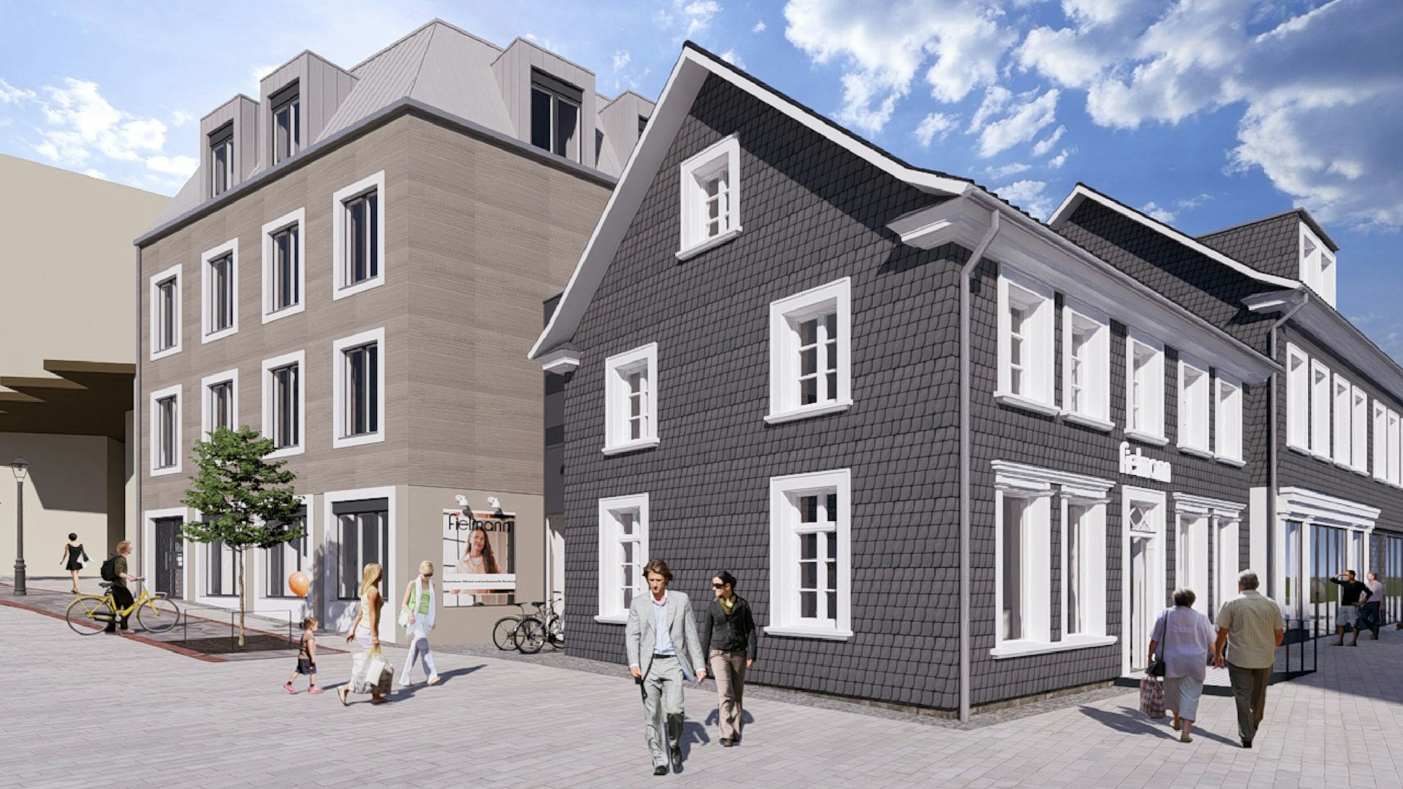 Eine Grafik des Neubaus.