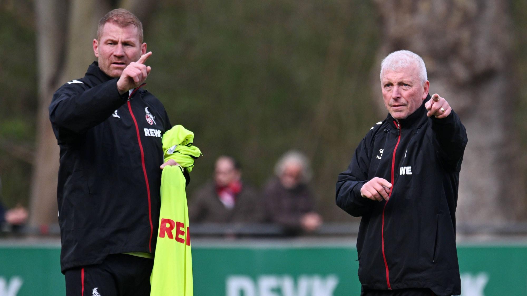 Die beiden neuen Co-Trainer des 1. FC Köln: Lukas Sinkiewicz (links) und Armin Reutershahn.