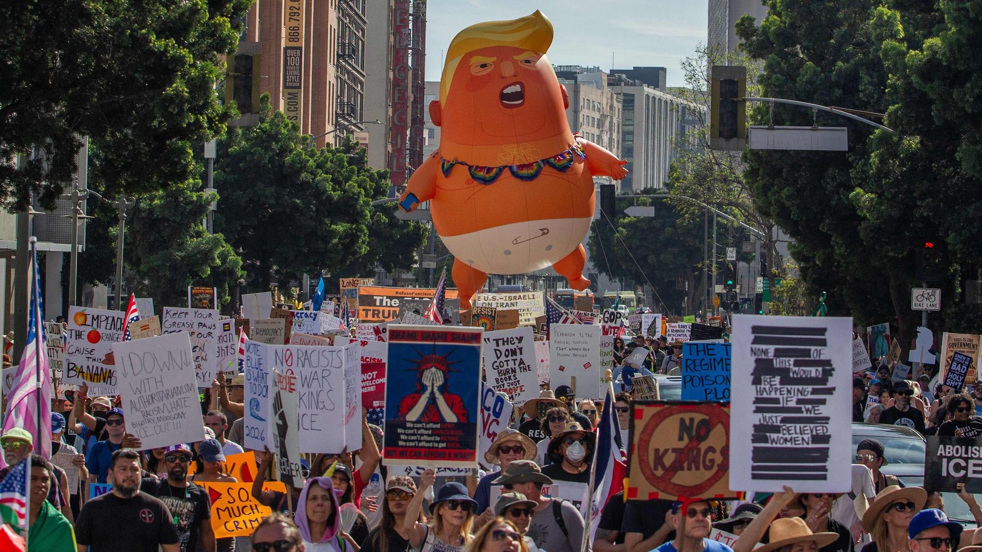 „No Kings“-Demo am Wochenende in Los Angeles.