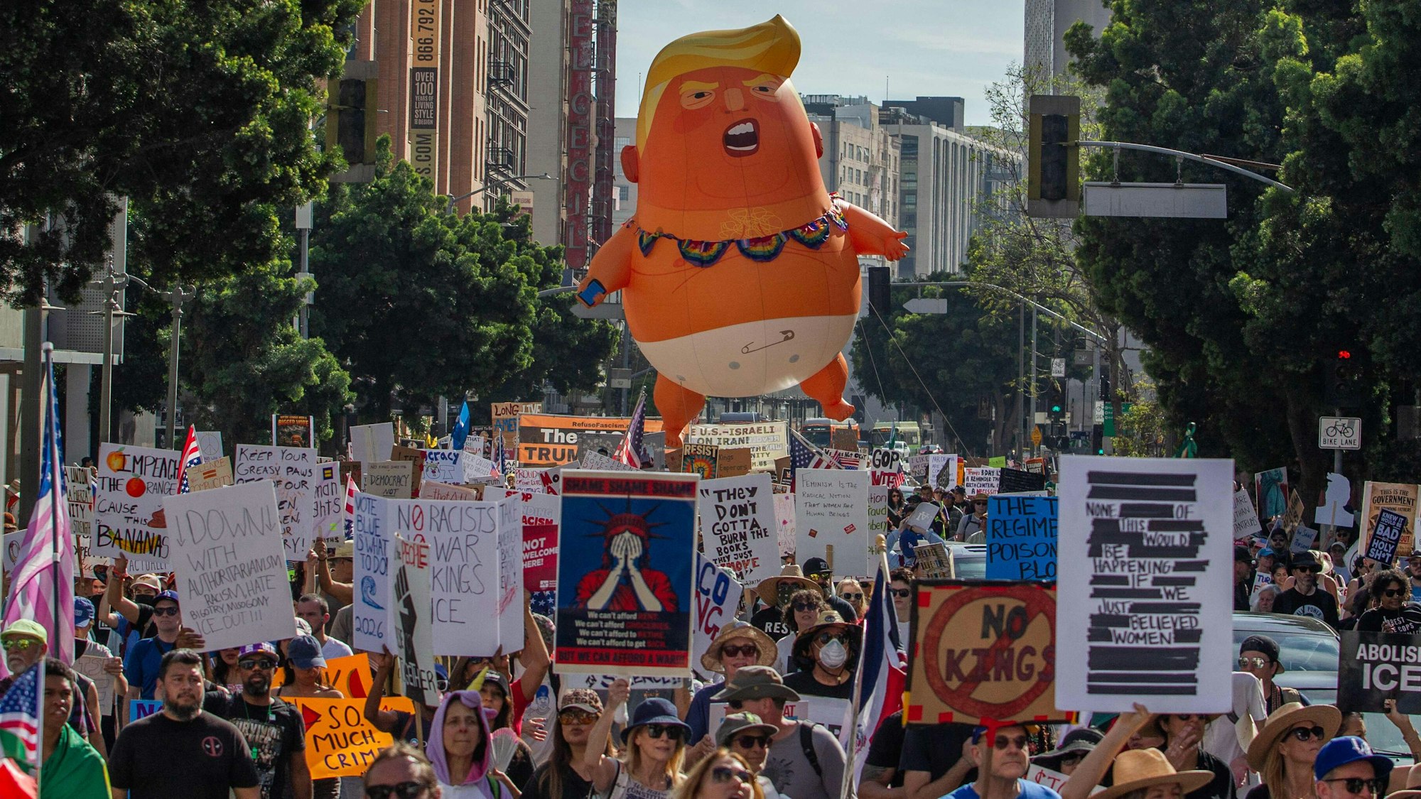 „No Kings“-Demo am Wochenende in Los Angeles.