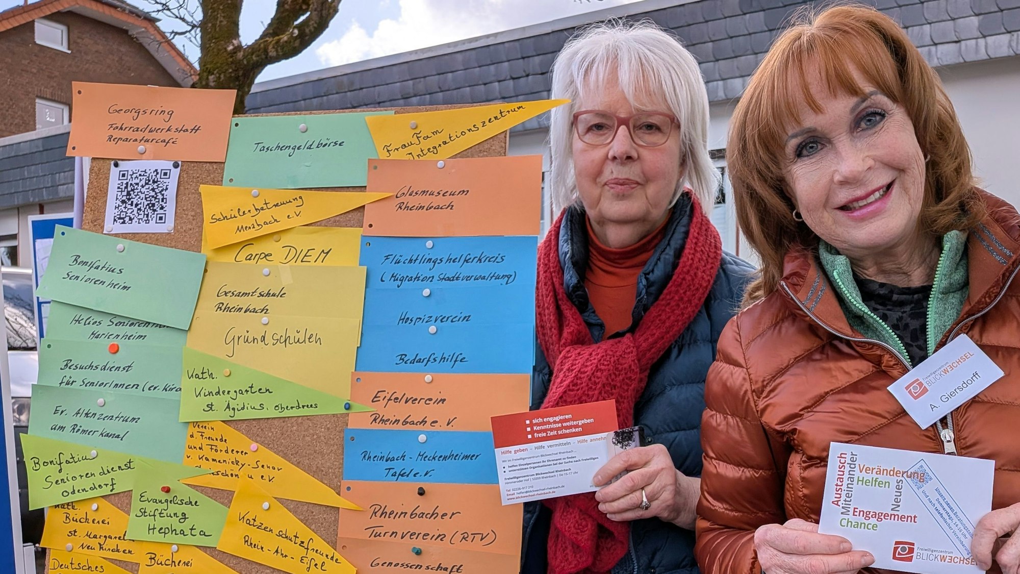 Angelika Giersdorff (rechts) und Angelika Skupnik stellten die Initiative „Blickwechsel“ vor.