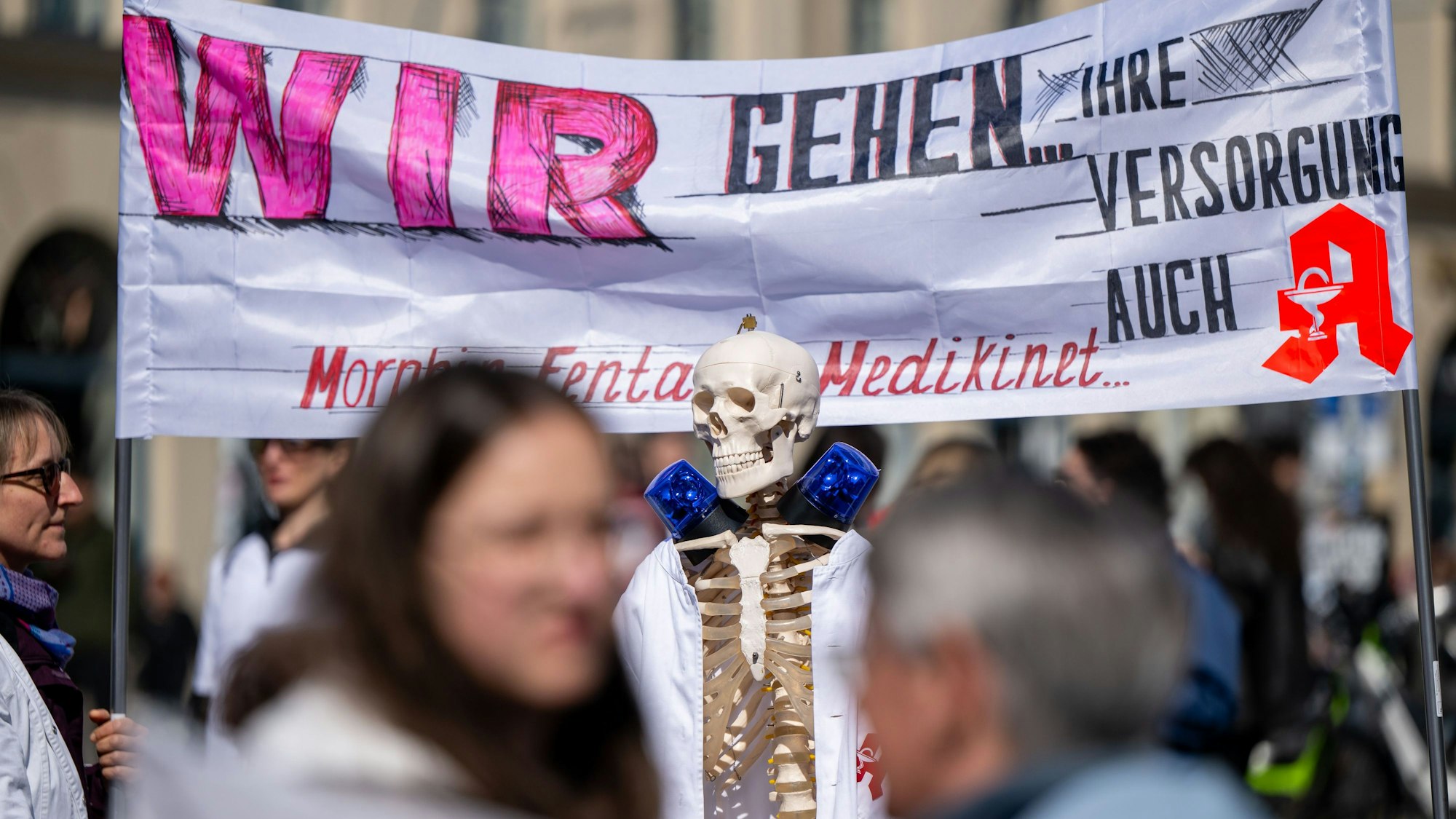 Bundesweit protestierten Apotheken in der vergangenen Woche für eine höhere Vergütung.