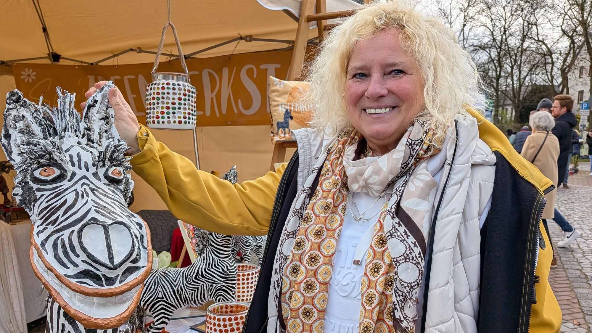 Viel zu entdecken gab es bei Sue Huhns Ideenwerkstatt.