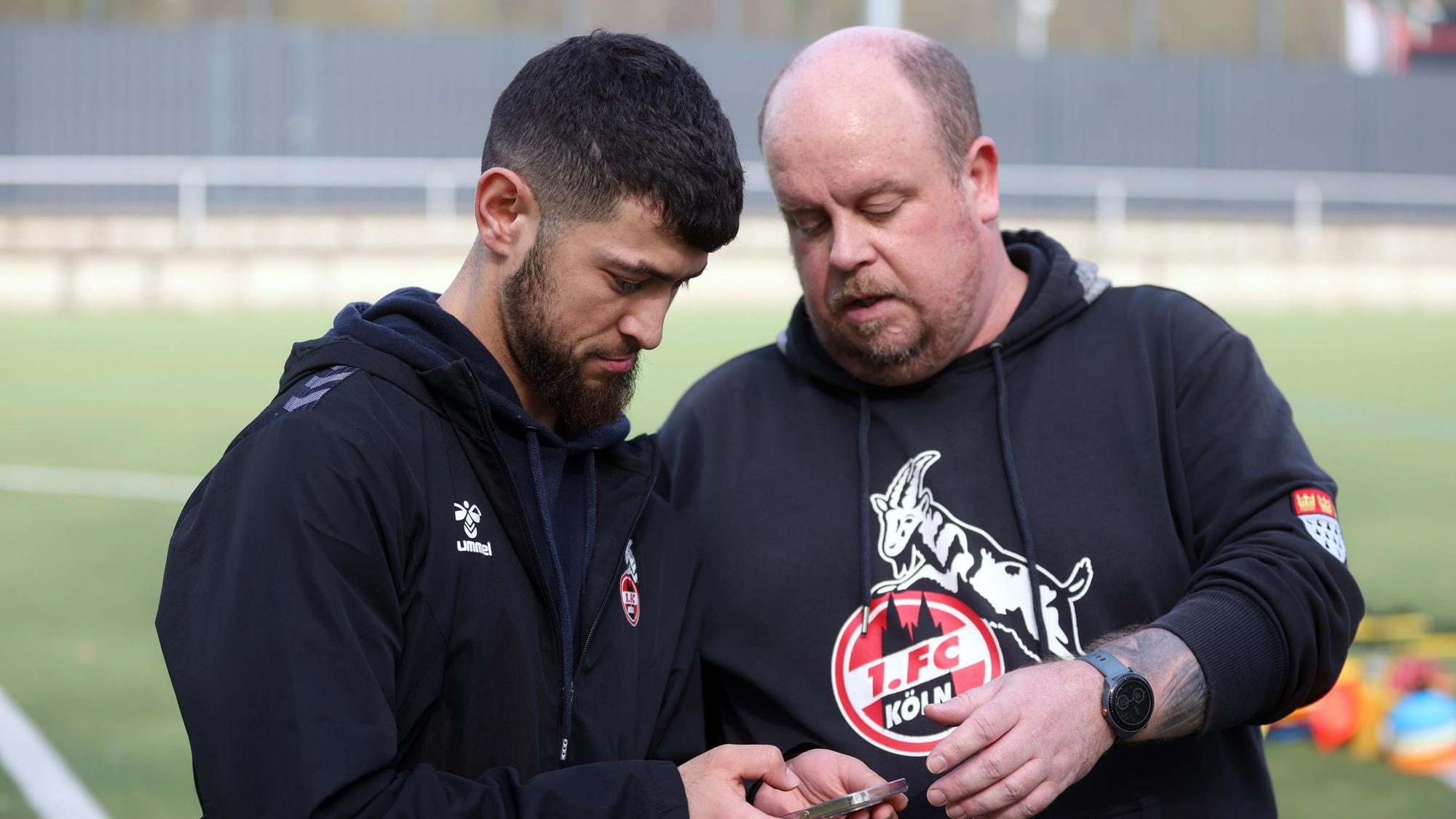 Arrabhi mit Co-Trainer Markus Mittmann (r.)