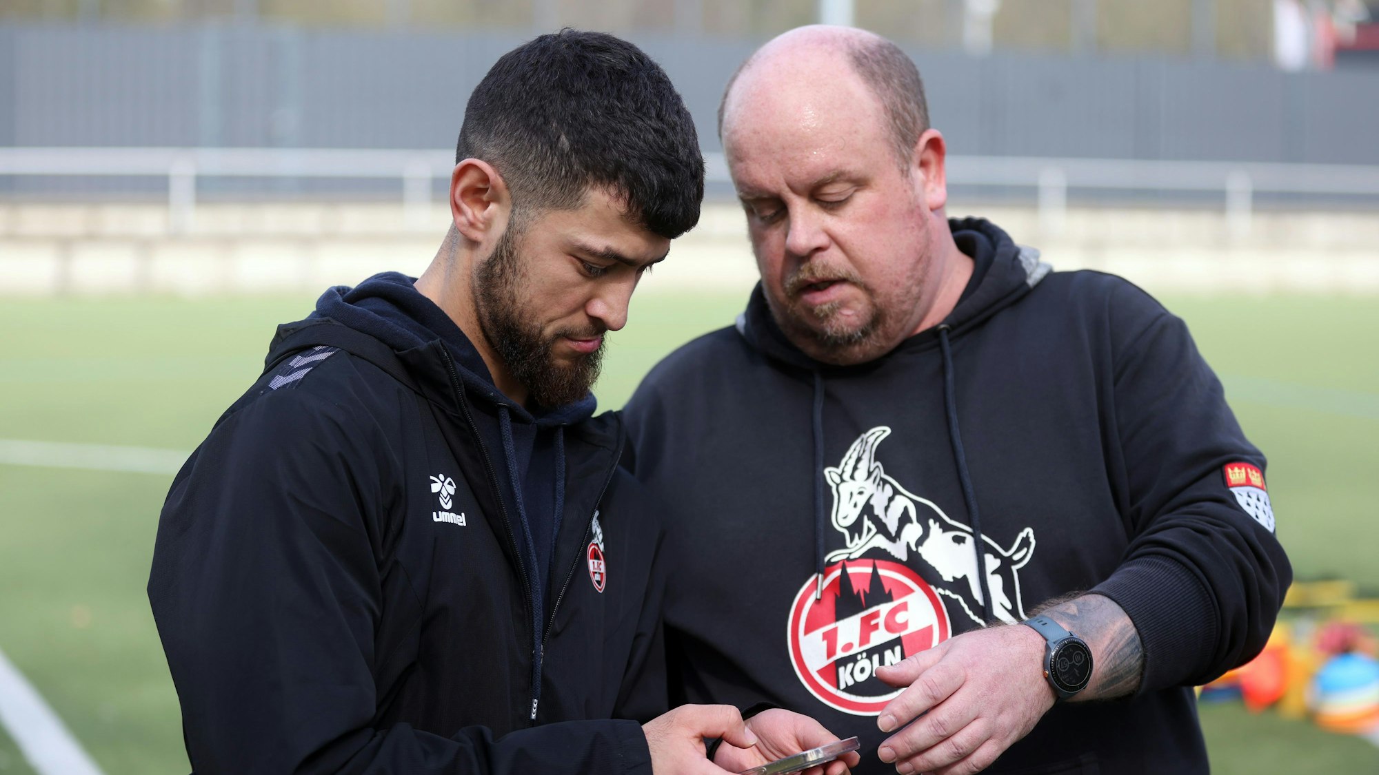 Arrabhi mit Co-Trainer Markus Mittmann (r.)