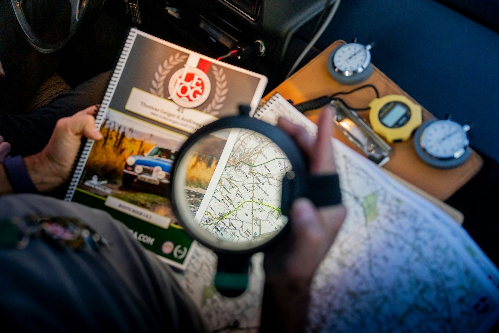 Golf GTI von 1984 bei der Oldtimer-Rallye LeJog