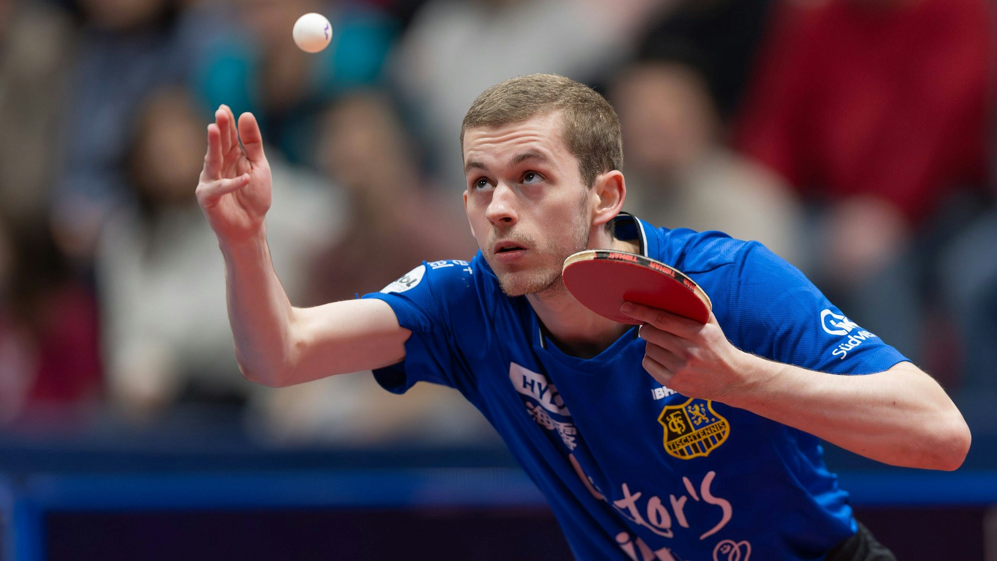 Cedric Meissner beim Aufschlag.