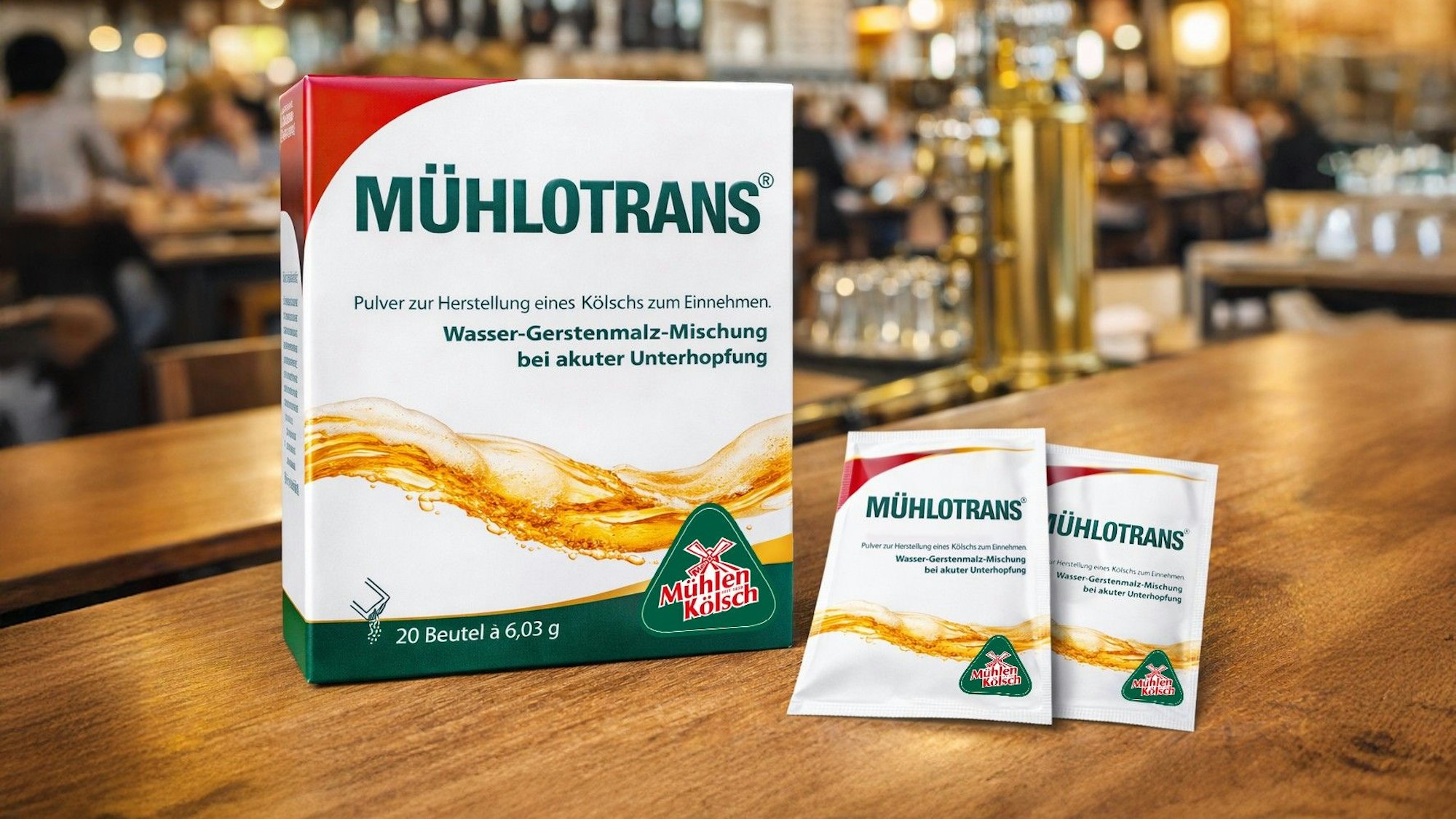 Mühlotrans soll ein Pulver sein, mit dem ein Kölsch hergestellt werden kann.